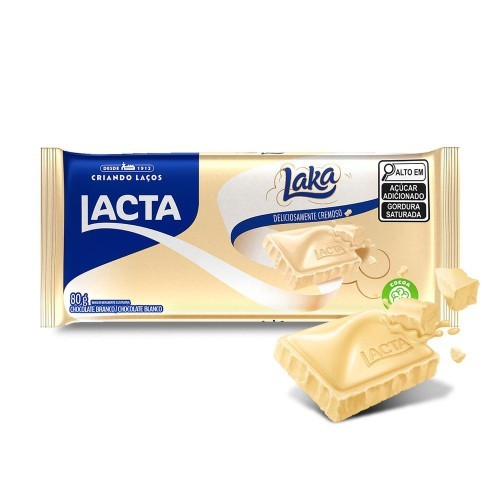 CHOC BRANCO LAKA 80G