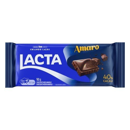 CHOC LACTA AMARO 80G