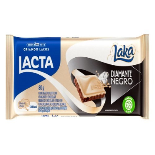 CHOC LAKA/DIAMANTE NEGRO 80G