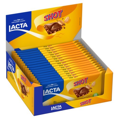 CHOC AO LEITE LACTA SHOT 80G