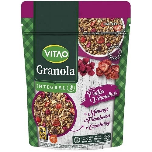 GRANOLA FRUT VERME INTEG VITAO 250G