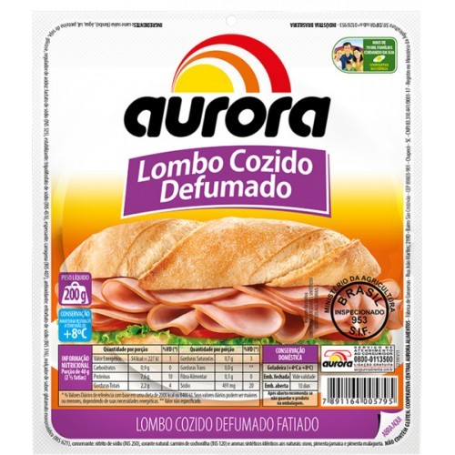 LOMBO COZIDO AURORA 180G
