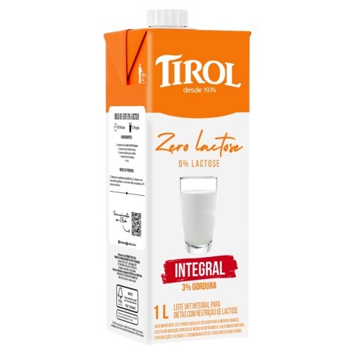 LEITE INT ZERO LACTOSE TIROL 1L