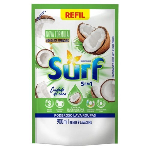 LAVA ROUPAS LIQ COCO 5 EM1 SURF 900ML
