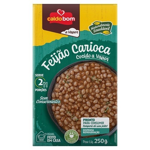 FEIJAO CARIOCA COZ VAP CALDO BOM 250G