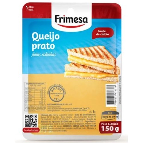 QUEIJO PRATO FRIMESA 150G