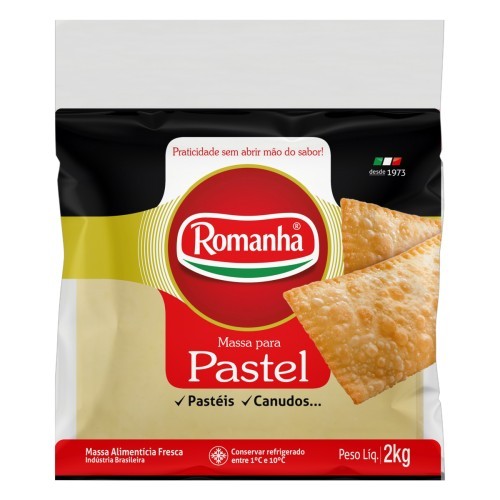 MASSA PASTEL QUADRADA ROMANHA 2KG